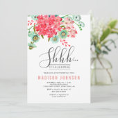 Fleurs sauvages | Invitation de fête surprise anni (Debout devant)