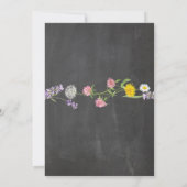 Fleurs sauvages Invitations de mariage flammes de  (Dos)