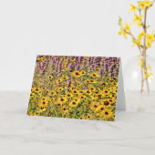 Fleurs sauvages jaunes dans la carte d'art pré (Fleur jaune)