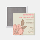 Fleurs sauvages Magnet Réservez la date (Recto/Verso)