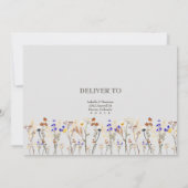 Fleurs sauvages Mariage Carte RSVP (Dos)
