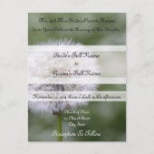 Fleurs Sauvages Mariage Invitations et Faveurs (Devant)
