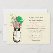 Fleurs sauvages & Mason Jar Mariage Invitations (Devant)