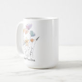 Fleurs sauvages Meilleure maman du monde Mug de la (Devant gauche)
