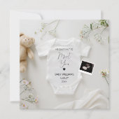 Fleurs sauvages modernes Faire-part de grossesse (Devant)