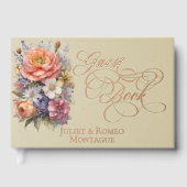 Fleurs sauvages & Monogramme - Feuille d'or Blé (Recto)