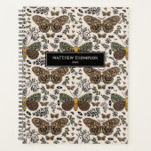 Fleurs sauvages Moth moderne Motif Abstrait (Devant)