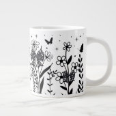 Fleurs sauvages Mug de café géant (Droite)