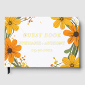 Fleurs sauvages orange et jaune Mariage de couronn (Recto)