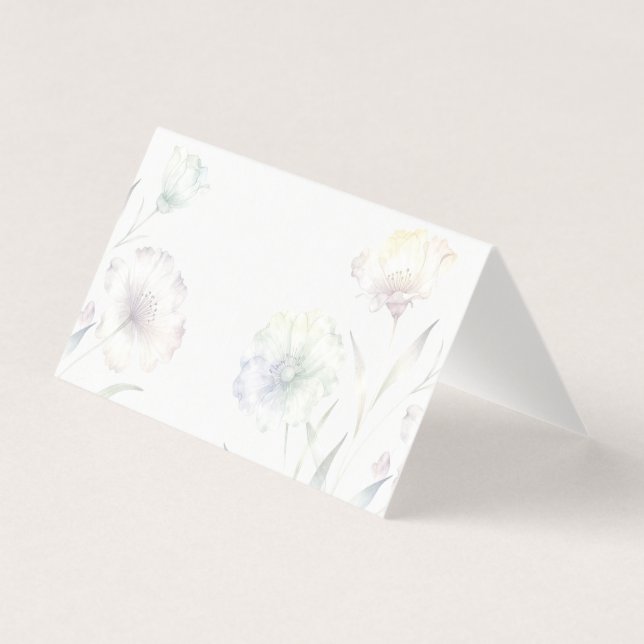 Fleurs sauvages pastel doux aquarelle grâce (Front)