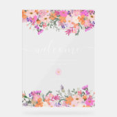 Fleurs sauvages pastel romantiques de bienvenue de (Recto)