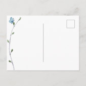 Fleurs sauvages Penser à votre carte postale (Dos)