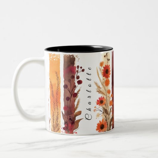 Fleurs sauvages personnalisés Mug 5 (Gauche)