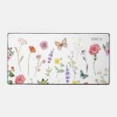 Fleurs sauvages Pressé Floral Simple Nom de bureau (Recto)