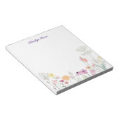 Fleurs sauvages printanières | Bloc-notes floral p (Incliné)