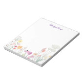 Fleurs sauvages printanières | Bloc-notes floral p (Tourné)