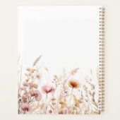 Fleurs sauvages rose beige nom rendez-vous 2027 (Dos)