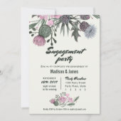 Fleurs sauvages | rose | Cartes d'invitation pour (Devant)