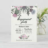 Fleurs sauvages | rose | Cartes d'invitation pour (Debout devant)