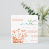 Fleurs sauvages Rose de corail Invitations de mari (Debout devant)