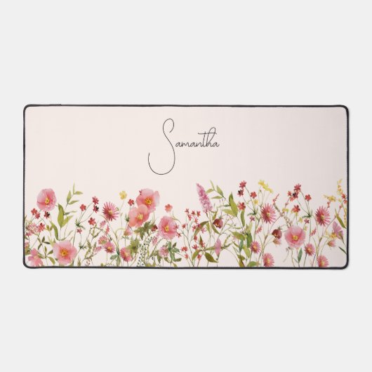 Fleurs sauvages roses personnalisés (Recto)