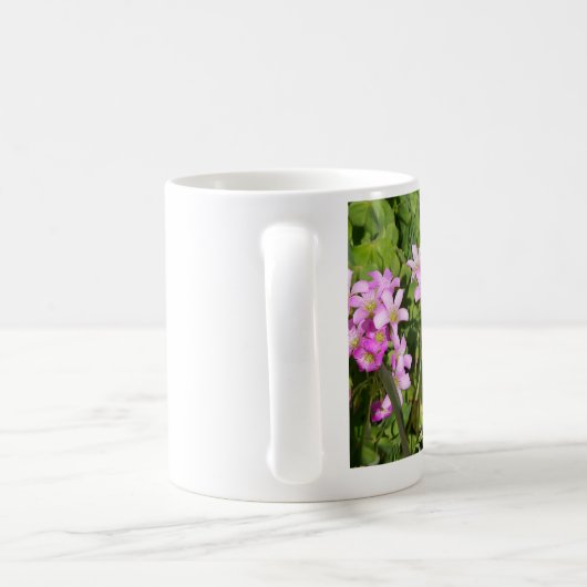 fleurs sauvages roses sur votre tasse (Poignée)