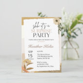 Fleurs sauvages rustiques Carte de retrait photo e (Debout devant)