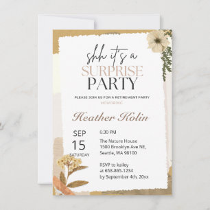 Fleurs sauvages rustiques Carte de retrait photo e