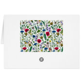 Fleurs sauvages sur blanc cassé (Dos Horizontal)