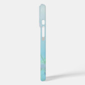 Fleurs sauvages sur coque iphone Floral bleu doux (Verso / Gauche)