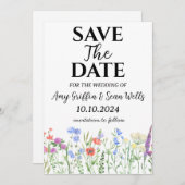 fleurs sauvages tombent enregistrer les cartes de (Devant / Derrière)