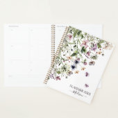 Fleurs sauvages violettes aquarelle (Devant avec enveloppe)