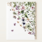Fleurs sauvages violettes aquarelle (Dos)
