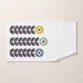 Fleurs scandinaves Abstraites et colorées (Serviette à main)