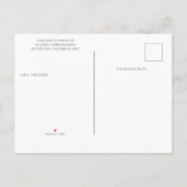 Fleurs Shabby Chic pour mariage carte de sauvegard (Dos)