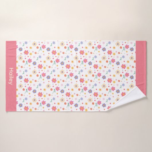 Fleurs simples (Serviette de bain)