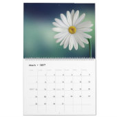 Fleurs simples Nom personnalisé & Calendrier de l' (Mar 2027)