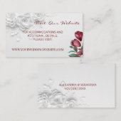 Fleurs Site Web Mariage Insérer une carte (Devant / Derrière)