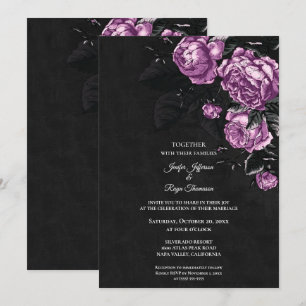 Fleurs sombres et lunaires Photo Invitation de mar