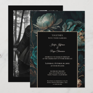 Fleurs sombres et lunaires Photo Invitation de mar