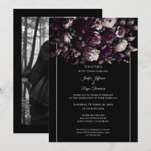 Fleurs sombres et lunaires Photo Invitation de mar