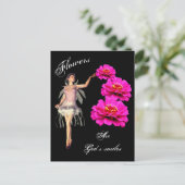 Fleurs sont les sourires de Dieu Carte postale ins (Debout devant)