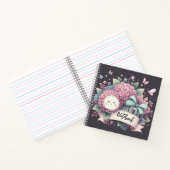 Fleurs souriantes – joli cahier cadeau floral pour (Intérieur)