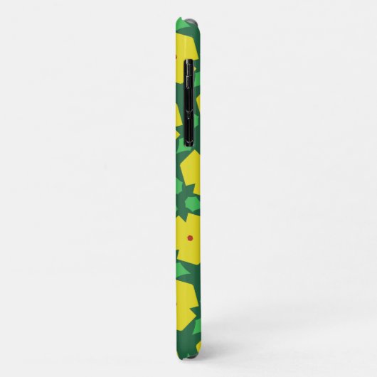 Fleurs stylisées Coque-Mate coque iphone (Dos/Gauche)