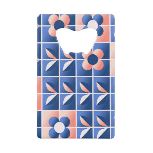 Fleurs stylisées rétro : motif en mosaïque.