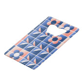 Fleurs stylisées rétro : motif en mosaïque. (Dos Angle)