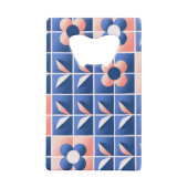 Fleurs stylisées rétro : motif en mosaïque. (Dos)