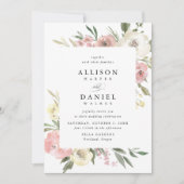 Fleurs Subtiles | Faire-Part de Mariage Cadre (Devant)