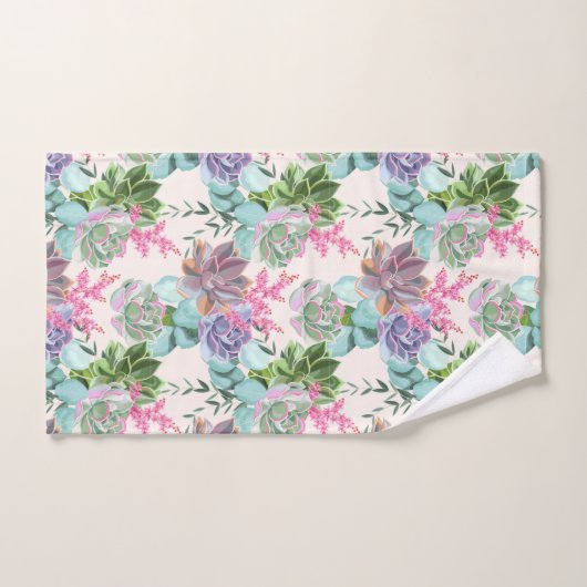 Fleurs Succulentes (Serviette à main)