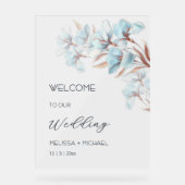 Fleurs superposées de rose gold bleu transparentes (Recto)